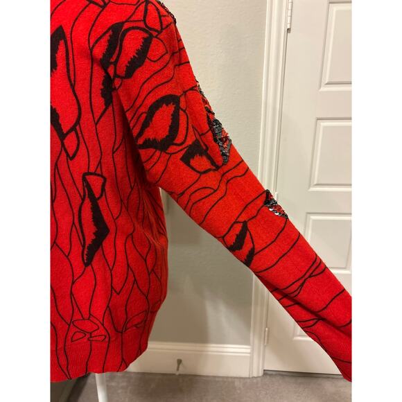 Eminent | Vintage Lambswool Sequins Sweater | Large - Picture 9 of 10